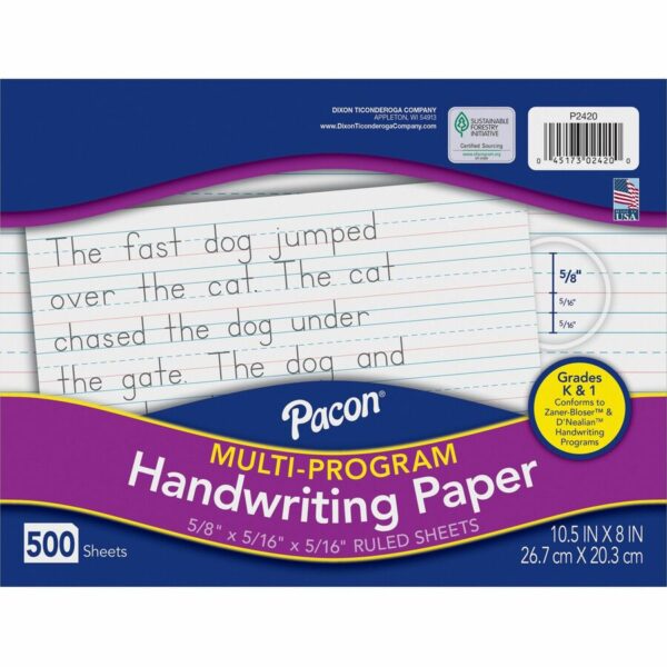 Pacon Multi-Program Handwriting Papers