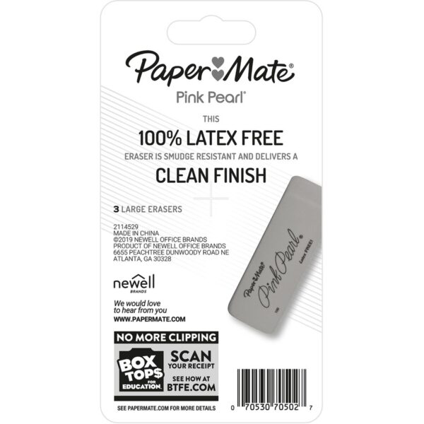 Paper Mate Pink Pearl Eraser - Image 2