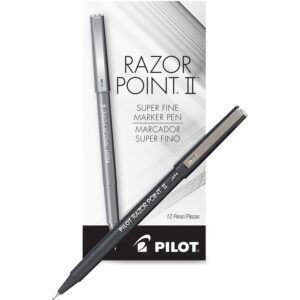 A pair of pilot razor point ii pens.