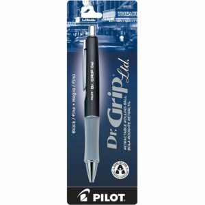 A black and white pen in its package.