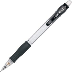 A black and white pen with a rubber grip.