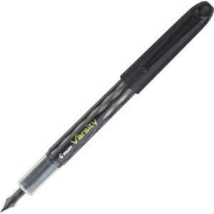 A black pen with yellow writing on it.