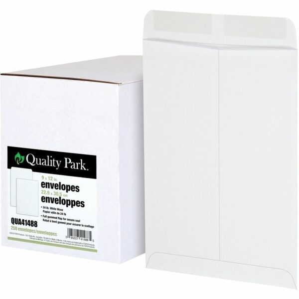 Quality Park 9 x 12 Catalog Envelopes with Gummed Flap