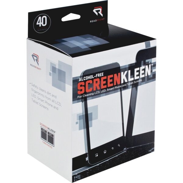 Read Right Alcohol-free LCD ScreenKleen Wipes - Image 3