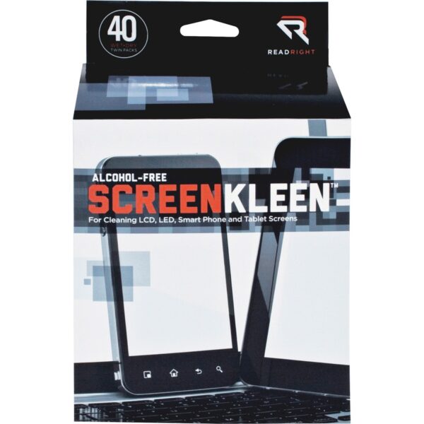 Read Right Alcohol-free LCD ScreenKleen Wipes