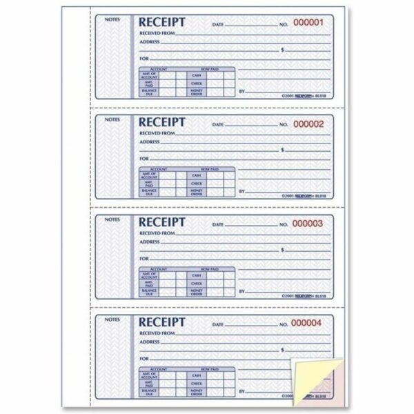 Rediform Hardbound Money Receipt Book