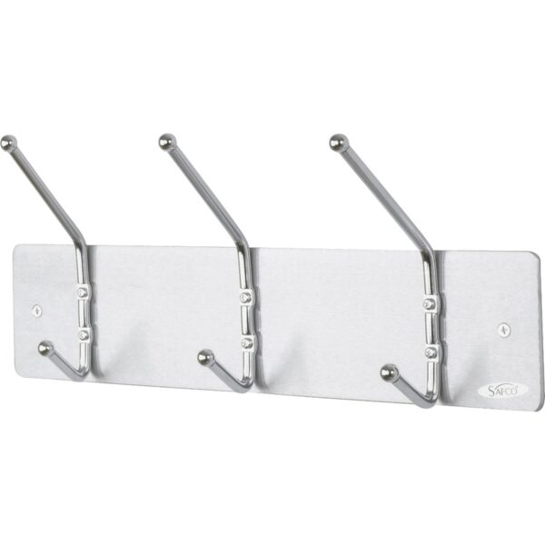 Safco 3-Hook Contemporary Steel Coat Hooks