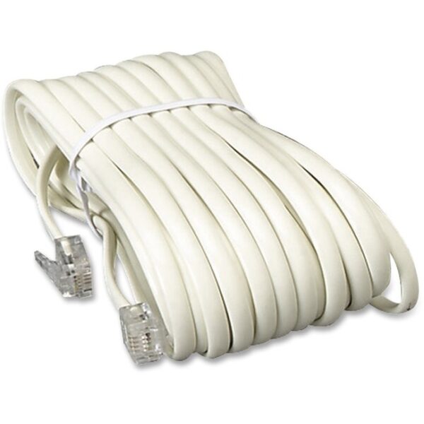 Softalk 04020 Phone Line Cord 25 ft., Ivory