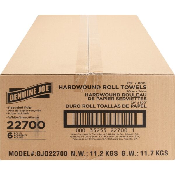 Genuine Joe Hardwound Roll Paper Towels - Image 2