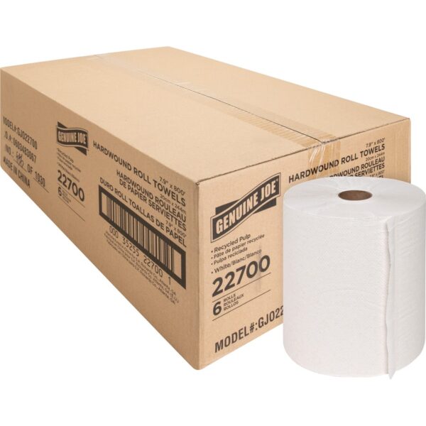 Genuine Joe Hardwound Roll Paper Towels